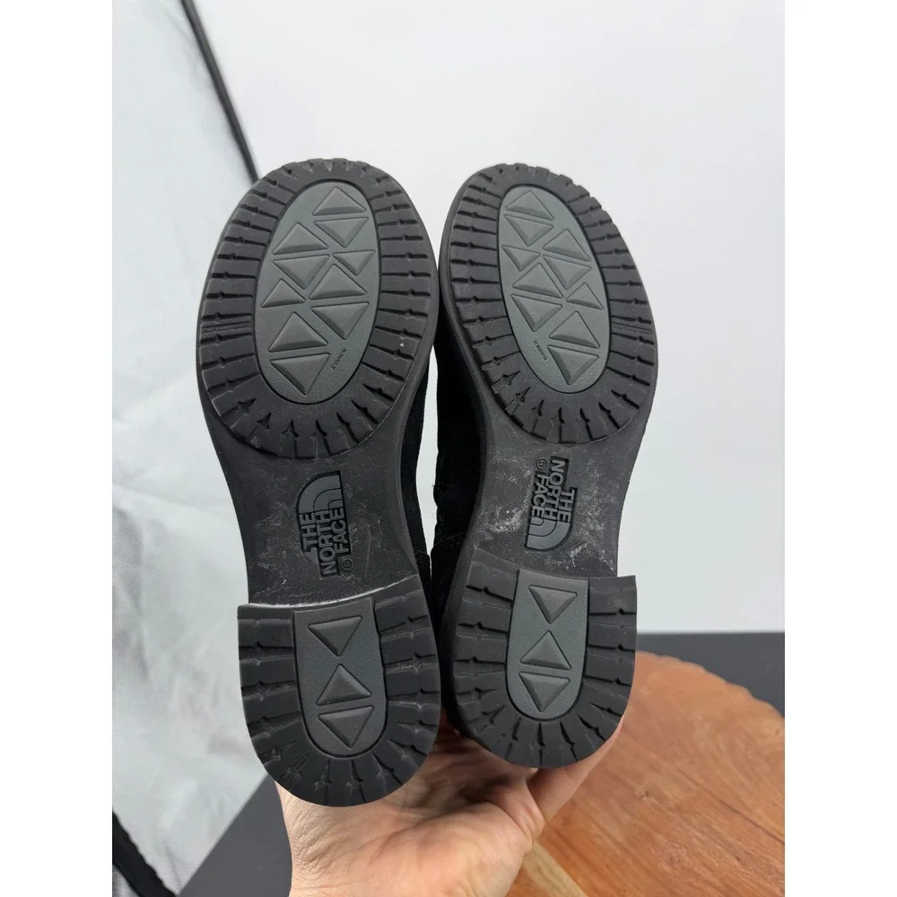 The North Face Bridgetown Tall Boots Womens 7.5 Black Suede Insulated Harness